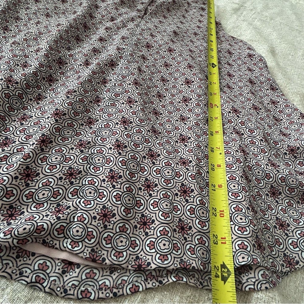 LOFT Blouse Halter Style Draping Racer Back Floral Print Top Loose Fit size S - Picture 12 of 13